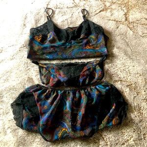 Oscar de la Renta Teddy/Lingerie Set